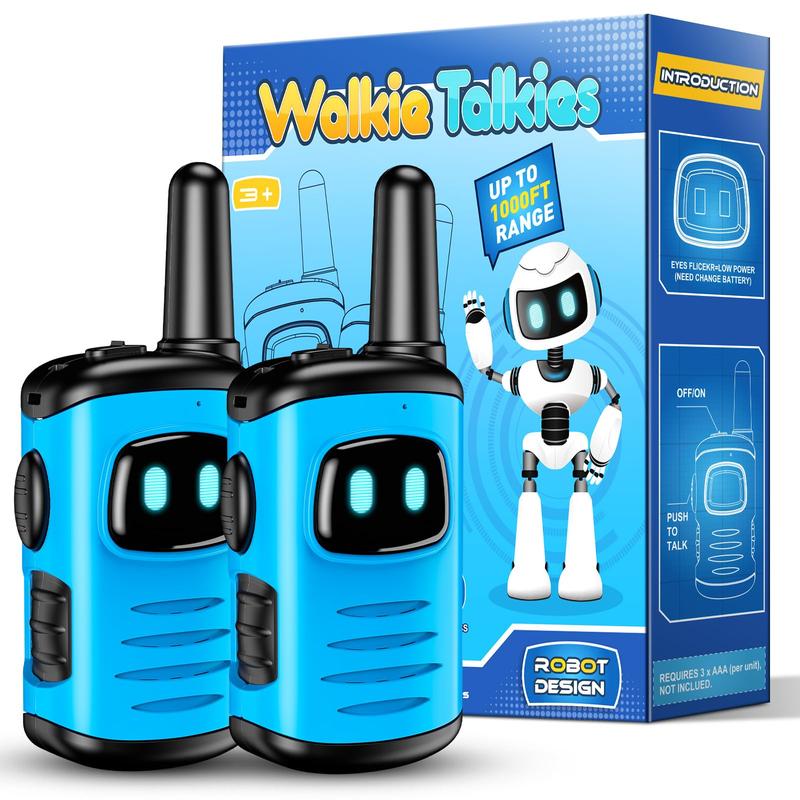 Walkie Talkies Toys for Kids 3-6: Mini Robot Boys Walkies Talkie Outsides Outdoor Games for Kid Christmas Birthday Gifts Stocking Stuffers for Kids