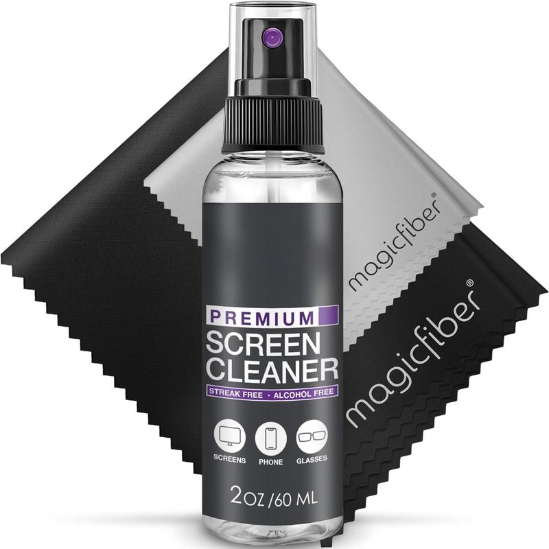 Screen Cleaner Spray and Wipe Kit Professional Computer Screen Cleaner &  Screen Cleaner Laptop Cleaning Kit for Macbook  Phone Cleaner, 2oz