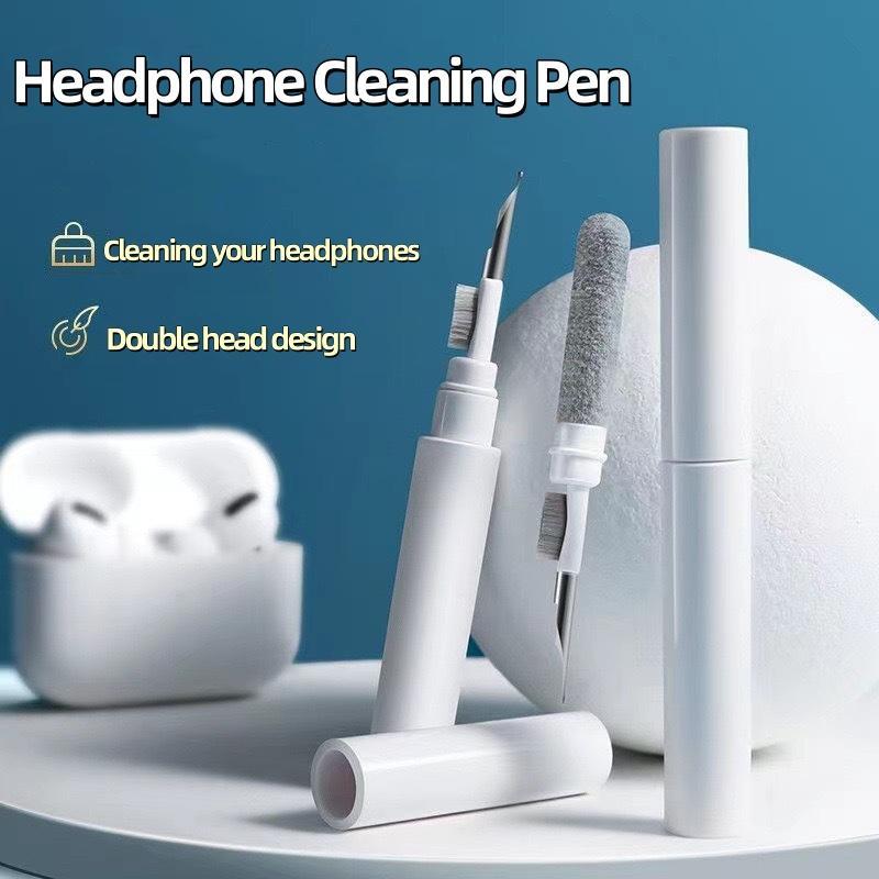 Bluetooth earbuds cleaner kit pen, shape with soft brush for wireless earphones Bluetooth headphones charging case accessories tool, computer, camera, keyboard