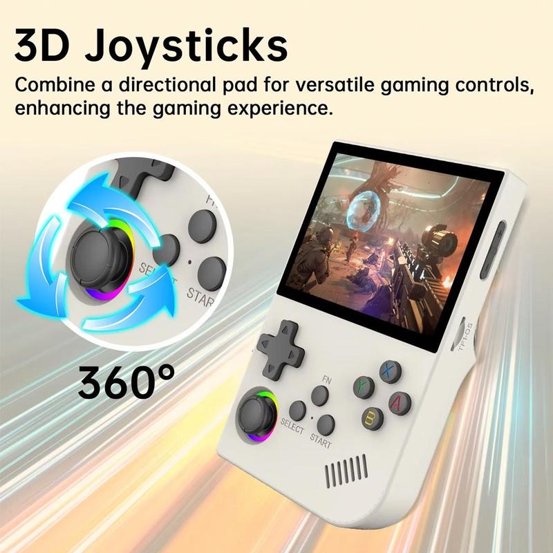 XGB36 Portable Retro Game Console with 3D Joystick, 3.5 Inch Open Source Linux System Handheld Game Console Built-in 45 Simulator for PSP PS1 SFC GBA