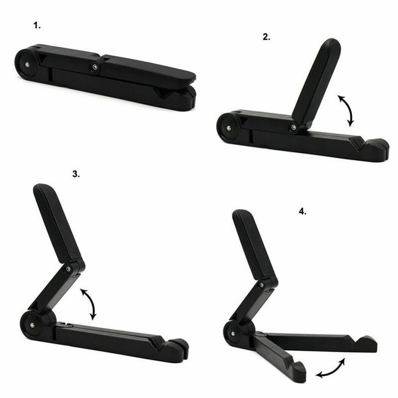 Adjustable Portable Desktop Tablet Mount Holder with Folding Stand