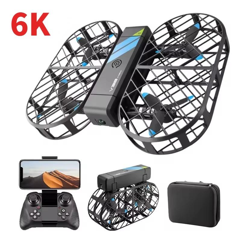 Mini Foldable Quadcopter Remote Control Airplane FPV Camera Aerial Photography RC Drone Gravity Sensor Flying Toys for Kids, Gifts from Parents