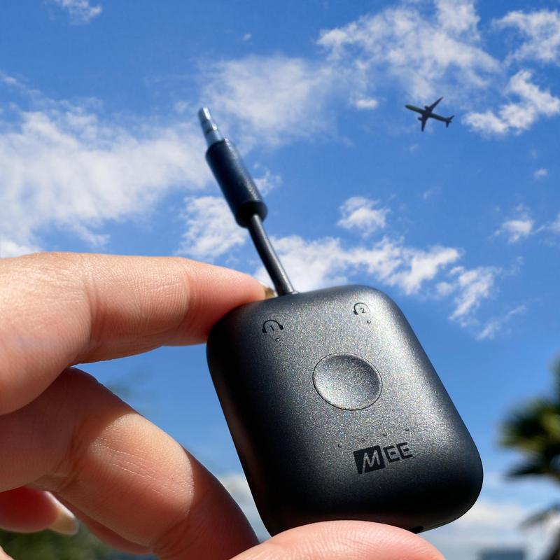 MEE audio Connect Air Flying Bluetooth Audio Transmitter Adapter is nice. Compatible with 2 AirPods and other headphones fits multiple device jacks uninterrupted audio Accessories Wireless