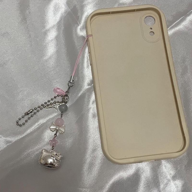 Sanrio Cute Cat Design Phone Chain, Cute Phone Lanyard, Phone Strap for Women & Girls, Fashion Phone Accessories for iPhone & Daily Use