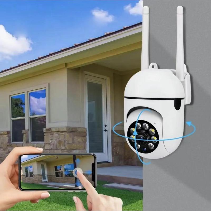 1080P Smart Security Camera Wireless 360° View Motion Detction Waterproof Camera 2.4G WiFi Remote Monitoring vision APP Remote control 2 Way Vocie intercom outdoor Camera Night Vision Spotlight Indoor Outdoor