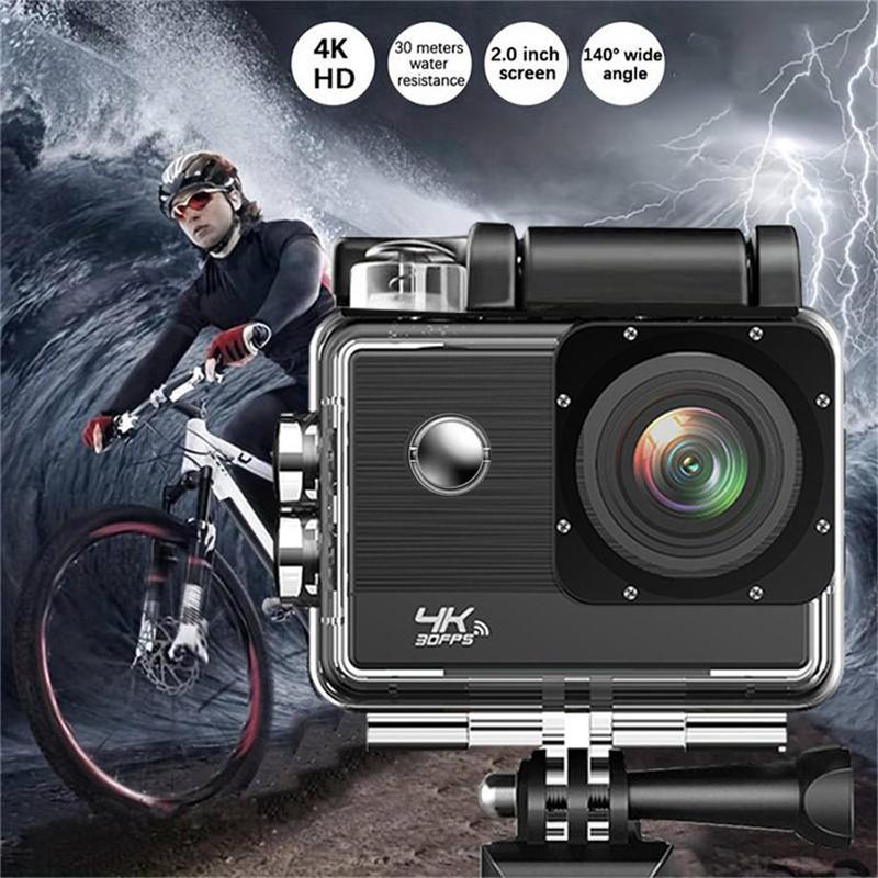 4K Action Camera, 140 Degree Wide Angle Waterproof Camera, Multi Accessory Sports Camera for Thanksgiving, Christmas, Birthday Gifts