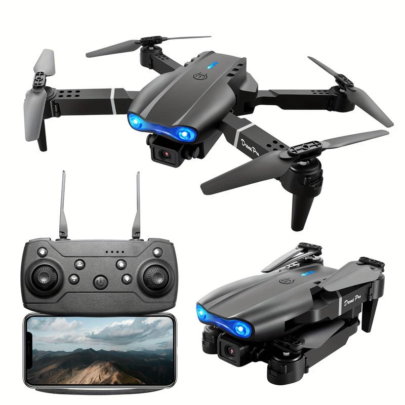 Brand new E99  Professional Remote Control Drone, featuring dual cameras, dual-folding design, and fixed-height remote control functionality. rcheli