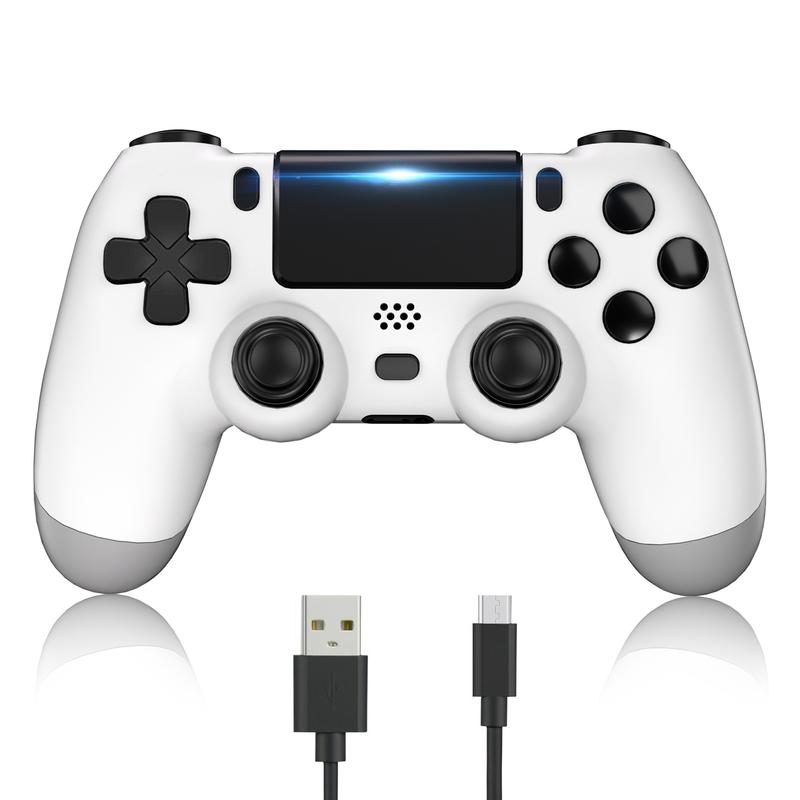 YUYIU Wireless new Controller Compatible With Ps4 Slim Pro Windows PC,With 3.5mm Audio Jack, Touch Pad, Six Axis Motion Control, Charging Cable