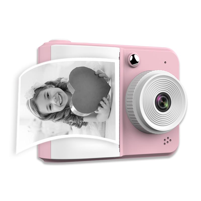 Instant Print Camera, 2.4-inch LCD Screen Digital Camera, Rechargeable 1080 P Camera, Creative Christmas And Birthday Gifts For Boys And Girls