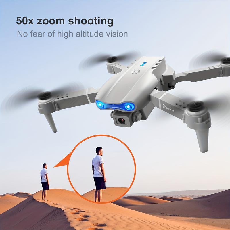 Brand new E99  Professional Remote Control Drone, featuring dual cameras, dual-folding design, and fixed-height remote control functionality. rcheli