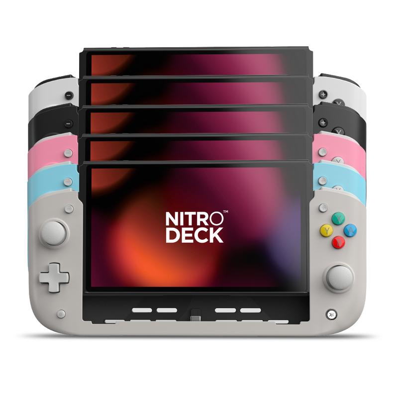 Nitro Deck For Switch & OLED Switch - Professional Gaming Controller - No Stick Drift (Hall Effect) - Low Latency - Swappable Stick Tops - Re-mappable Back Buttons - Motion Controls - Rumble Support - Turbo Function & More!