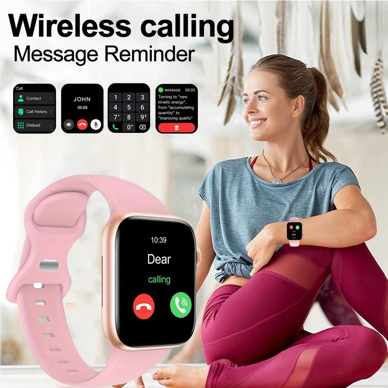 Multifunctional Wireless Call Smart Watch, Fashion Digital Watch with Multiple Sports Modes, Sports Watch Compatible with iPhone & Android