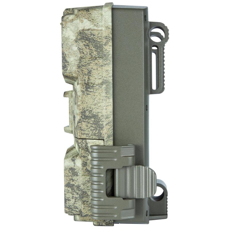 Bushnell 18 MP Spot On Tree Bark Camo Low Glow Trail Camera for Hunting & Trail Monitoring, 66061WM Batteries Lock