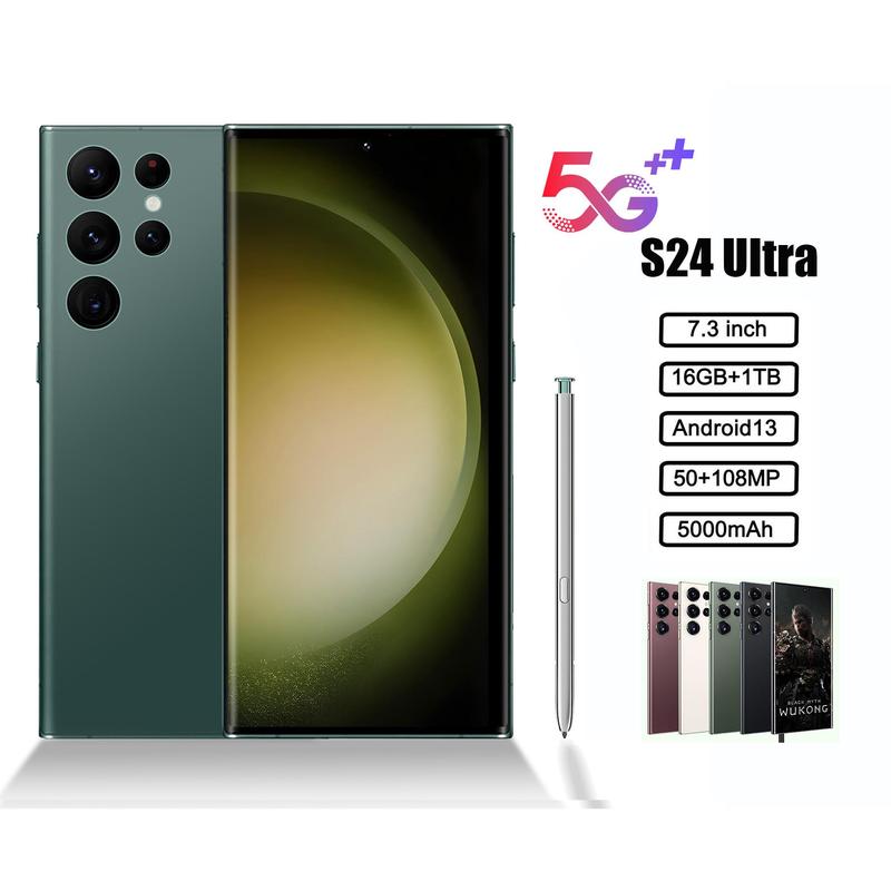 Original S24 Ultra Smartphone Network 7.3inch 16GB+1TB Android Mobile Phones Unlocked 5000mAh 50MP+108MP 5G Cellphone NFC