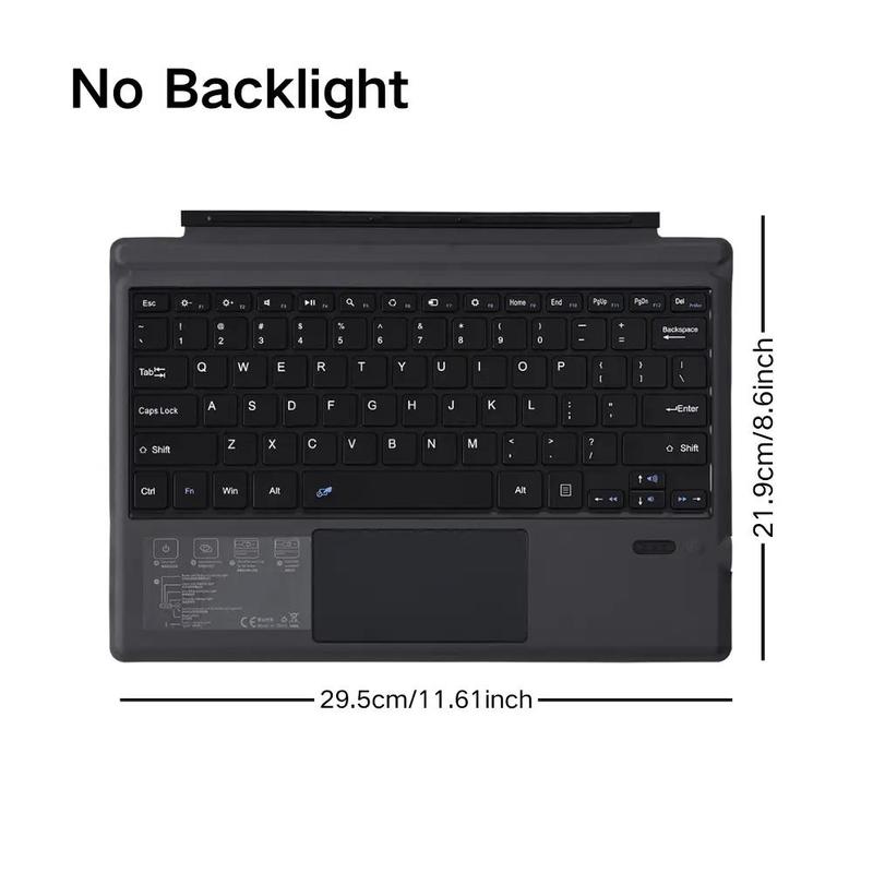 Portable Wireless Tablet Keyboard, Ergonomic Design Magnetic Tablet Keyboard, Tablet & Computer Accessories for Surface Pro 7 Pro 6 Pro 5 Pro 4 Pro 3