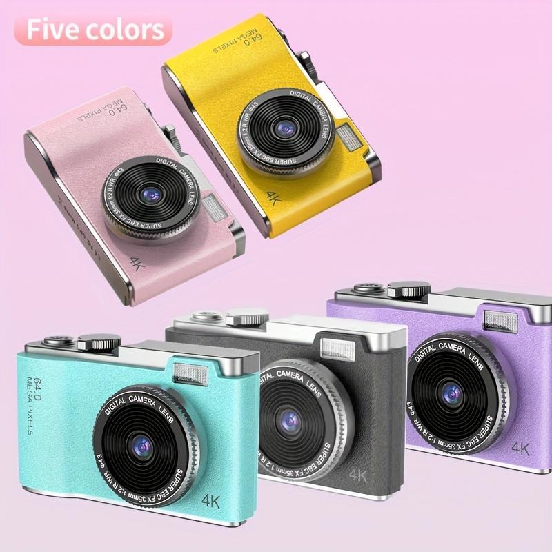 High-definition Retro-style CCD Vintage Digital Camera- Rechargeable Wireless Cheap Compact Camera- Dual Left and Right- Portable- Advanced Auto Focus