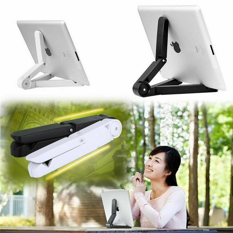 Adjustable Portable Desktop Tablet Mount Holder with Folding Stand