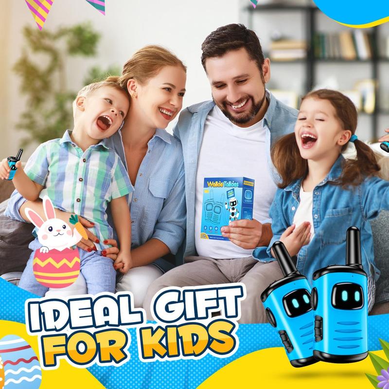 Walkie Talkies Toys for Kids 3-6: Mini Robot Boys Walkies Talkie Outsides Outdoor Games for Kid Christmas Birthday Gifts Stocking Stuffers for Kids