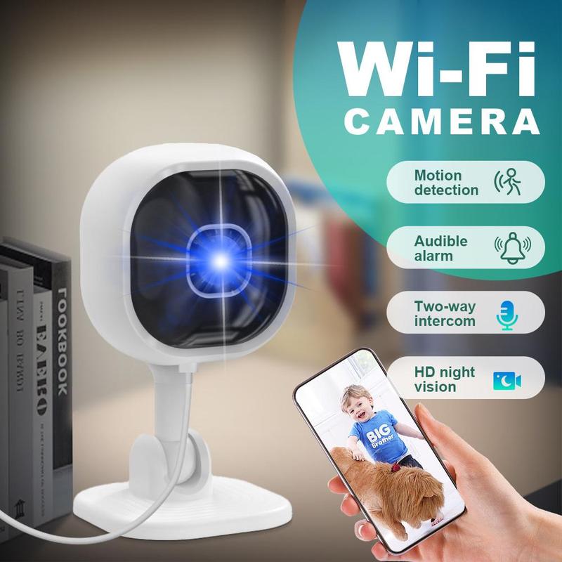 Wireless WiFi Security Camera, 1080P HD Security Camera, Plug and Play Two-way Audio Security Camera, Home Smart Camera