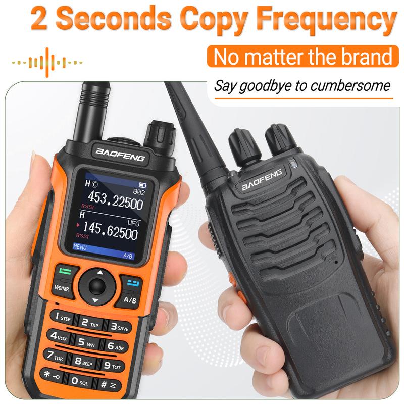 Baofeng Walkie Talkie Portable Am Fm Two Way Radio Commutator Station Amateur Ham Wireless Set Long Range Receiver