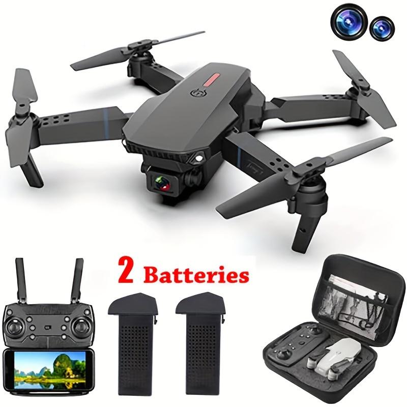 Drone with Dual Cameras, Latest Foldable Drone 2024 with App Control, FPV Real-Time Video RC Quadcopter with 4K Camera, Suitable for Adults Beginners Kids +2 Batteries