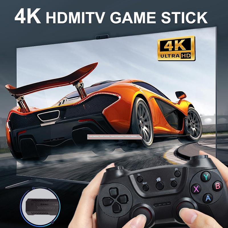 X2 Pro Wireless Retro Game Console, 40,000+ Games, Nostalgia Stick Game,40+ Classic Emulators，4K HDMI, 128G, Plug and Play with Dual 2.4G Wireless Controllers