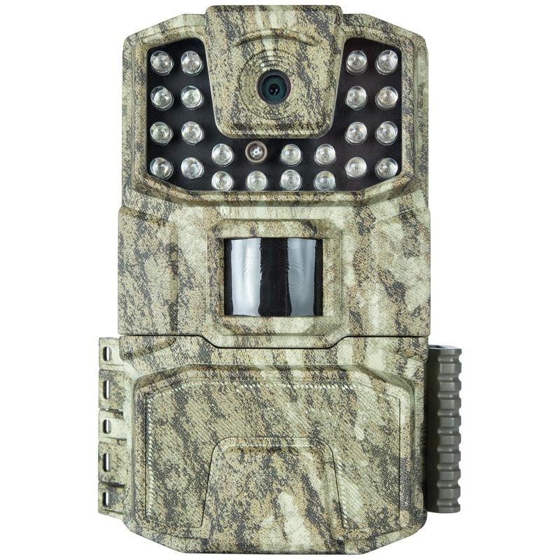 Bushnell 18 MP Spot On Tree Bark Camo Low Glow Trail Camera for Hunting & Trail Monitoring, 66061WM Batteries Lock