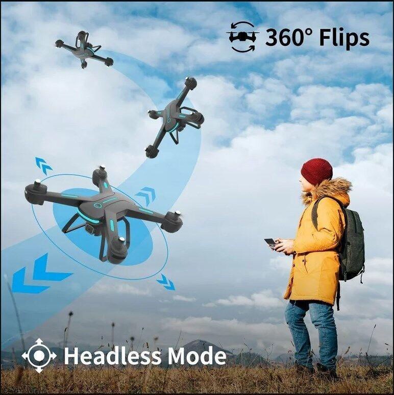 JY03 Drone with 1080P HD Camera FPV RC Quadcopter with LED Lights 2 Batteries Accessories Adjustable Mobile Navigation Recording Automatic Gps new drone