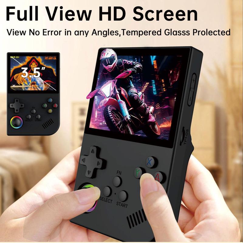 XGB36 Portable Retro Game Console with 3D Joystick, 3.5 Inch Open Source Linux System Handheld Game Console Built-in 45 Simulator for PSP PS1 SFC GBA