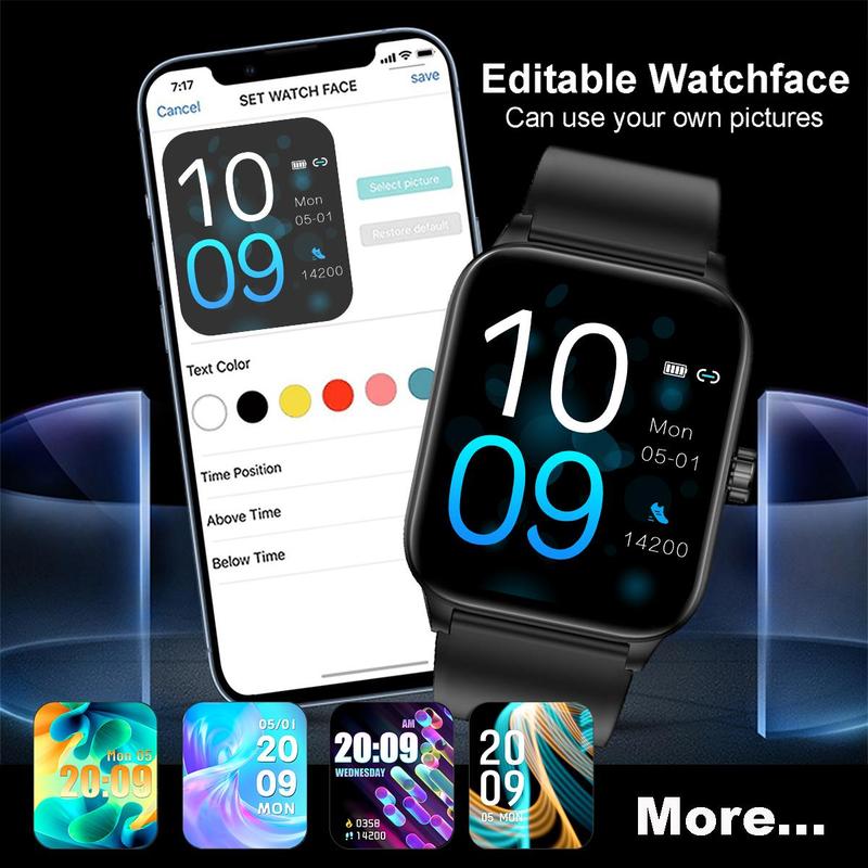 COIUSOR Smart Watch for iPhone Android, 1 Count Fashion Digital Touch Screen Watch with Multiple Sports Modes, Fitness Watch, Android Watch for Women & Men