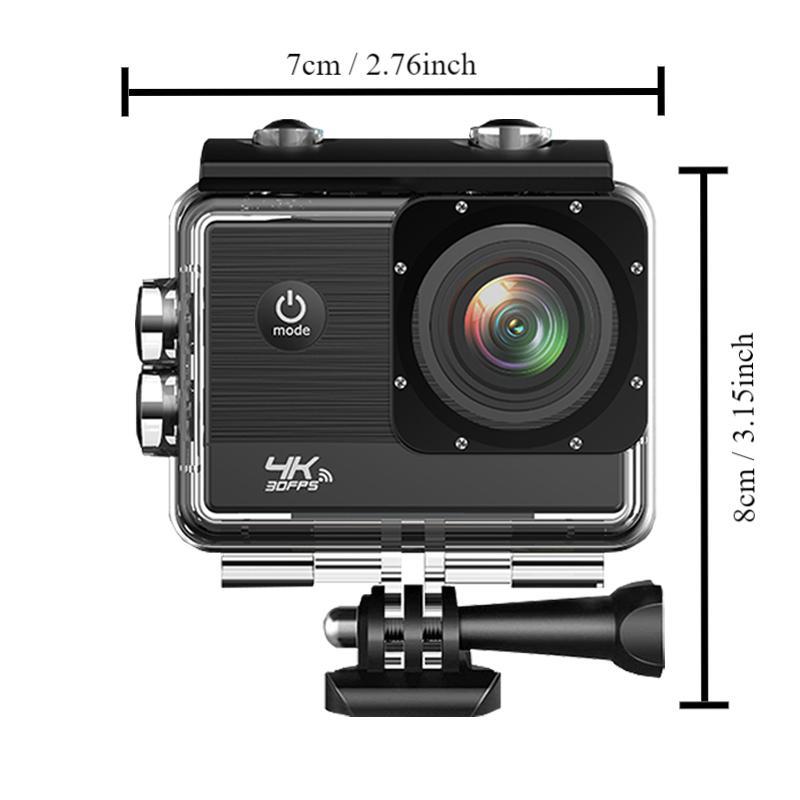 4K Action Camera, 140 Degree Wide Angle Waterproof Camera, Multi Accessory Sports Camera for Thanksgiving, Christmas, Birthday Gifts