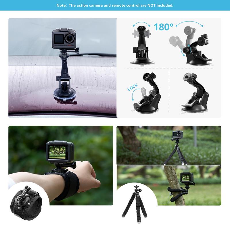 AKASO 60 in 1 Action Camera Accessories Kit Compatible with EK7000 EK7000 Pro Brave 4 Brave 4 pro Brave 7 LE Brave 7 Brave 8 V50X V50 Pro V50 Elite GoPro Hero 11 10 9 8 7  DJI Apexcam Action Cameras