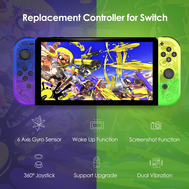 PKMACE Switch Controller for Switch Switch Lite OLED, Wireless Switch Controller Joypad Gamepad with Wake-up Screenshot Dual Vibration Motion Wireless Switch