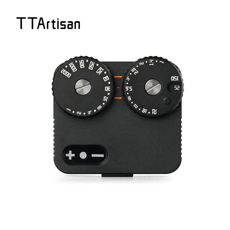 TTArtisan Optical Light Meter Second Generation Film Camera Photography Light Meter Film Cold and Hot Boots Camera Side Axis Suitable for Flender Leica Hasselblad M3 M6 M4P Black [Aviation Aluminum Second Generation]