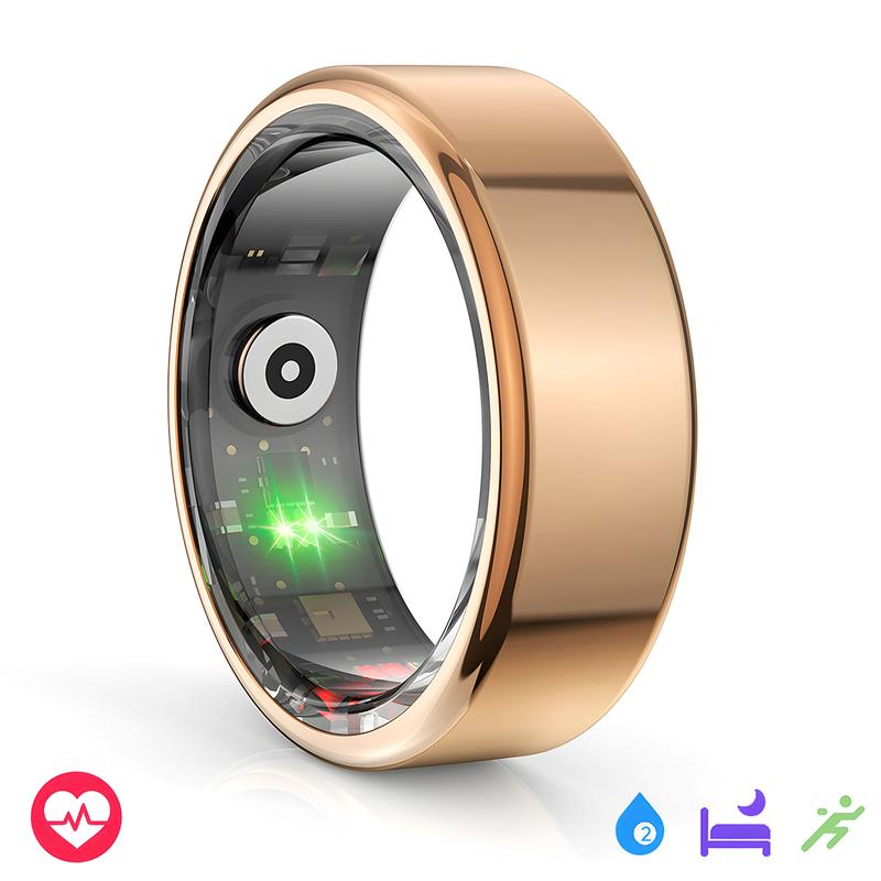 Multifunctional Smart Ring Fitness Tracker, Smart Ring with Step Counting, Remote Photography, Various Exercise Modes, IP68 Waterproof Fitness Tracker Intelligent Ring, Health Sleep Heart Rate Blood Oxygen Blood Pressure Tracker with Magnetic Charger Ring