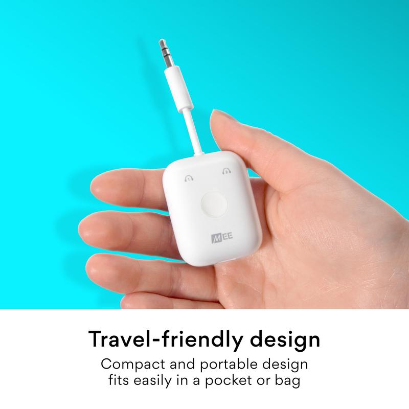 MEE audio Connect Air Flying Bluetooth Audio Transmitter Adapter is nice. Compatible with 2 AirPods and other headphones fits multiple device jacks uninterrupted audio Accessories Wireless