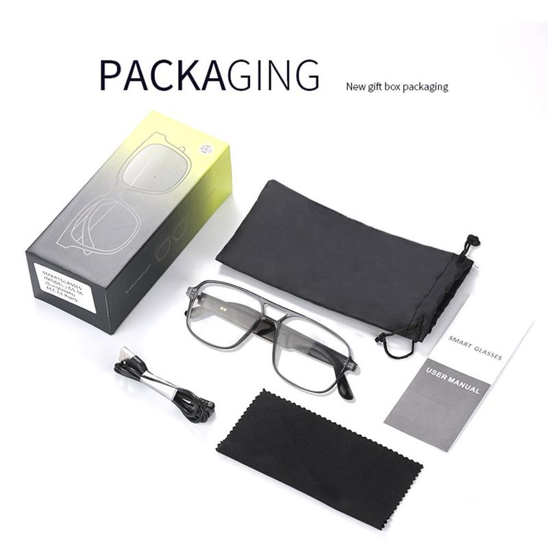 LIFEBEE Smart Audio Changing Glasses, Multifunctional Smart Glasses, Remote Control Photo Taking Glasses, Audio Calling Glasses, Voice Assistant Glasses, Electronic Gadgets