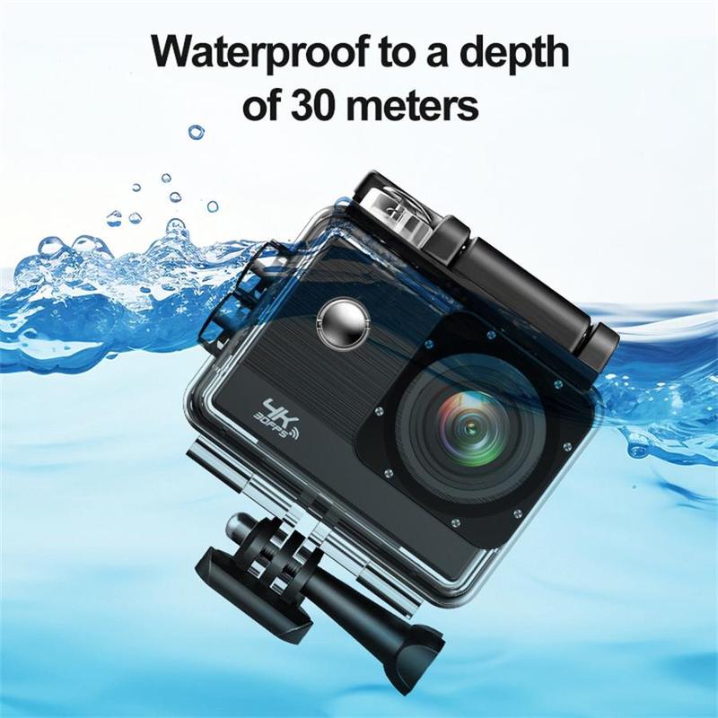 4K Action Camera, 140 Degree Wide Angle Waterproof Camera, Multi Accessory Sports Camera for Thanksgiving, Christmas, Birthday Gifts