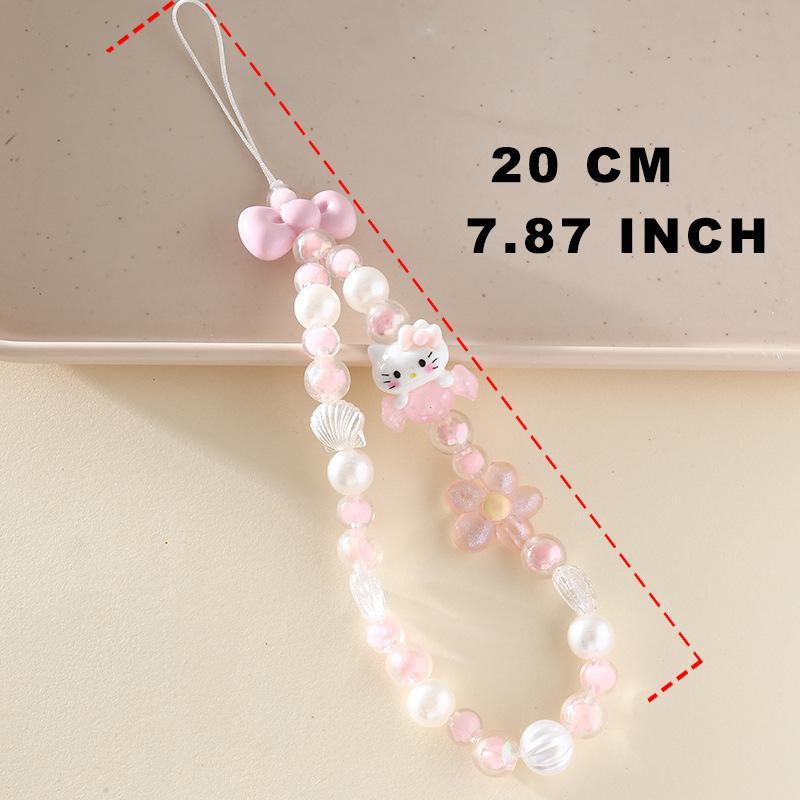 SANRIO Cute Cartoon Design Phone Chain, Cute Phone Lanyard, Fashion Phone Strap for Women & Girls, Mobile Phone Decoration Accessories