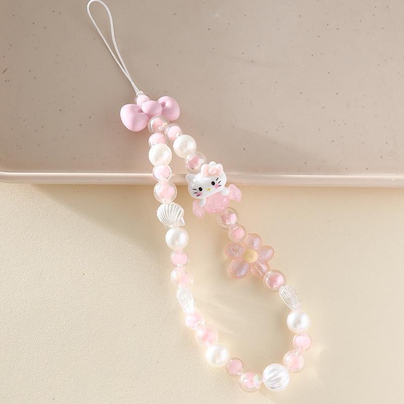 SANRIO Cute Cartoon Design Phone Chain, Cute Phone Lanyard, Fashion Phone Strap for Women & Girls, Mobile Phone Decoration Accessories