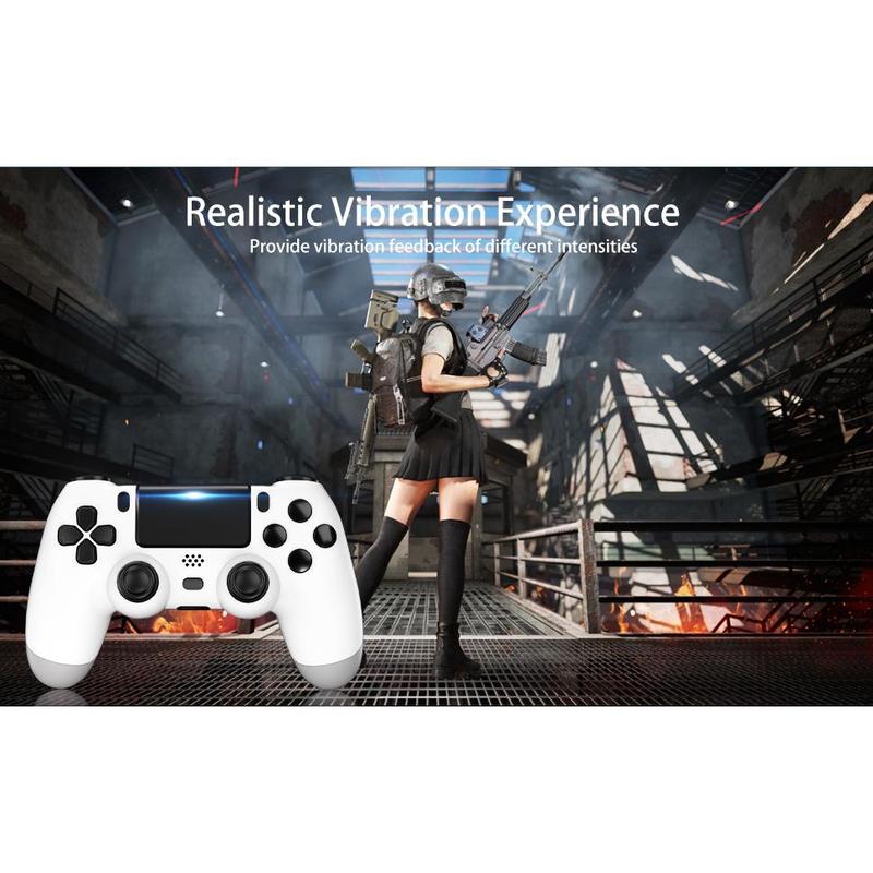 YUYIU Wireless new Controller Compatible With Ps4 Slim Pro Windows PC,With 3.5mm Audio Jack, Touch Pad, Six Axis Motion Control, Charging Cable