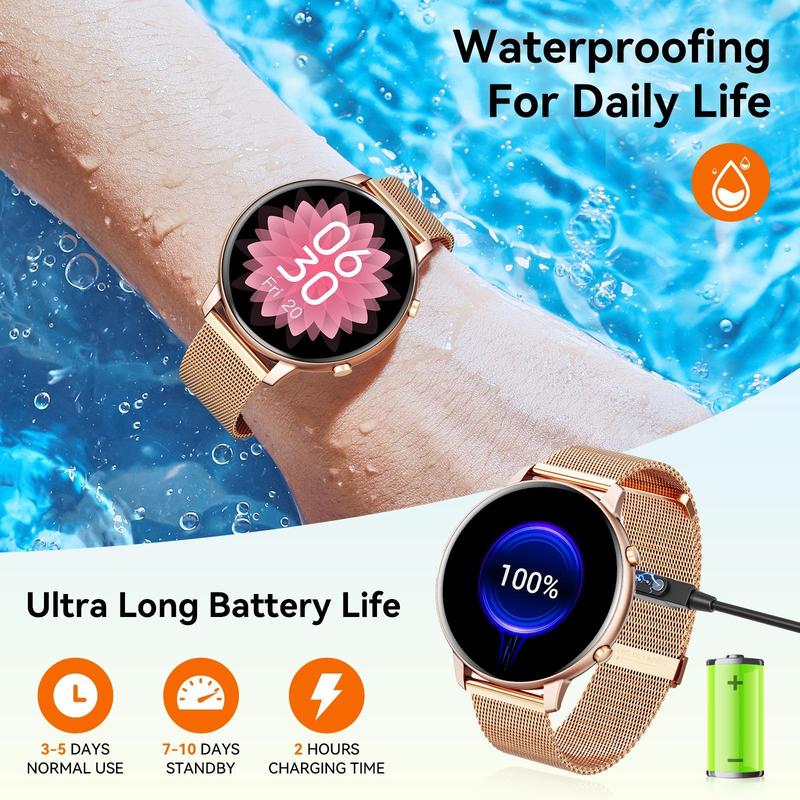 Multifunctional Smart Watch, Fashionable Digital Watch with Silicone Strap & Steel Strap, Sports Watch for Women & Men, Smart Wearable Devices, Christmas Gifts