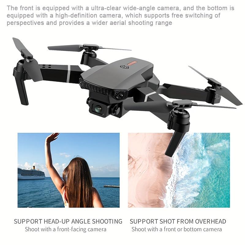 Drone with Dual Cameras, Latest Foldable Drone 2024 with App Control, FPV Real-Time Video RC Quadcopter with 4K Camera, Suitable for Adults Beginners Kids +2 Batteries