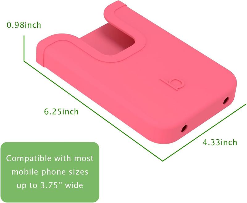 Silicone Phone Holder for Bogg Bag, Large Size Silicone Charm Insert Wallet for Bogg Beach Bags, Compatible with iPhone and Android Phones