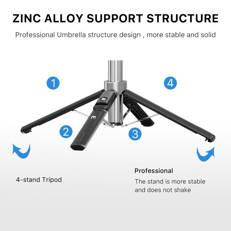 MyBat Pro Picture Perfect Selfie Stick & Tripod - Black