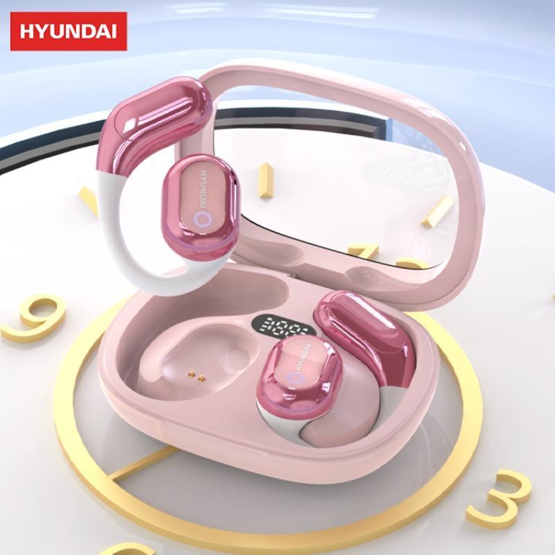 HYUNDAI Y16 Open-ear Wireless AI Translation Earphone, Translation Earphone Support 75 Languages BT Translation & Meeting Summary, Earbuds for Listening to Music & Calling