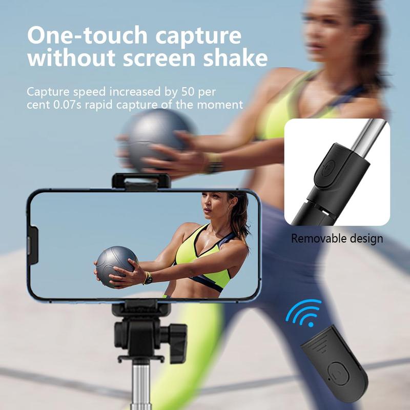 Multifunctional Selfie Stick, 1 Count Portable Handheld Phone Selfie Stick, Live Broadcast Tripod Stabilizer, Mini Portable Phone Holder for Travel