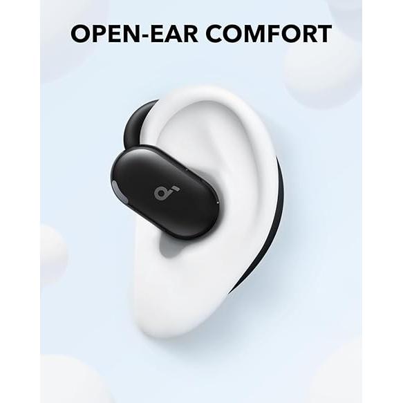 Soundcore V20i by Anker Open-Ear Headphones, Rotatable Ear Hooks, Ultra-Comfort, Snug Fit, Punchy Bass, Clear Calls, IP55, LED Lights, 36H Playtime, Bluetooth 5.4 Earbuds, Multipoint Connection-TTS