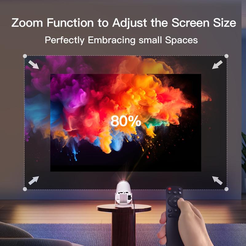 projector-ultra-short throw,4K full HD, Android 11 OS, dual wifi6, 130-inch display, 180 ° rotate, home theater projector portable projector projector Portable WIFI6 Bluetooth Projector home hd intelligent projector bedroom  projector console  projector