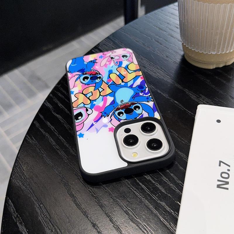 DISNEY Cartoon Pattern Phone Case, Decorative Phone Protector Cover, Phone Accessories Compatible with iPhone 11 12 13 14 15 16 Pro Max